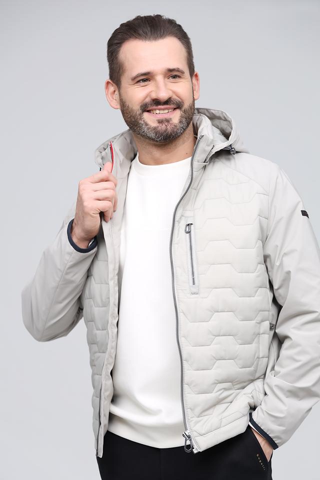 Куртка Bugatti стеганая серая