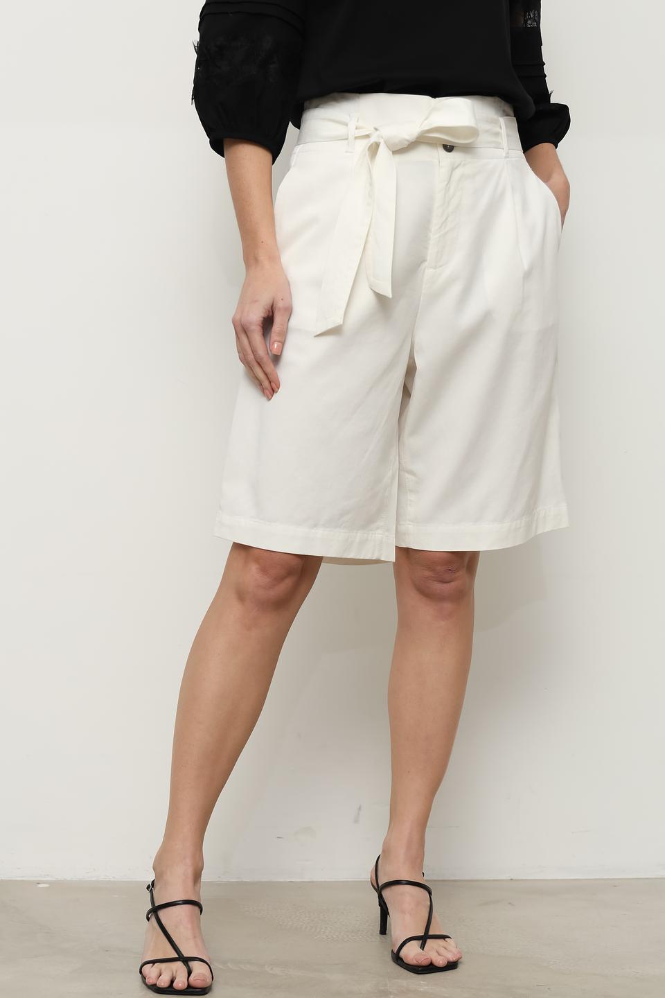 Шорты Catnoir с поясом белые