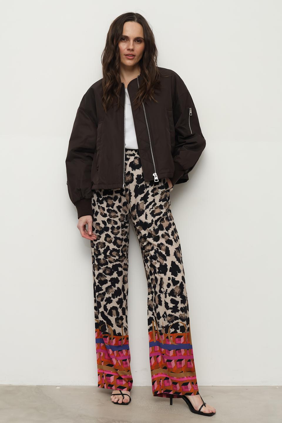Брюки Catnoir с леопардовым принтом