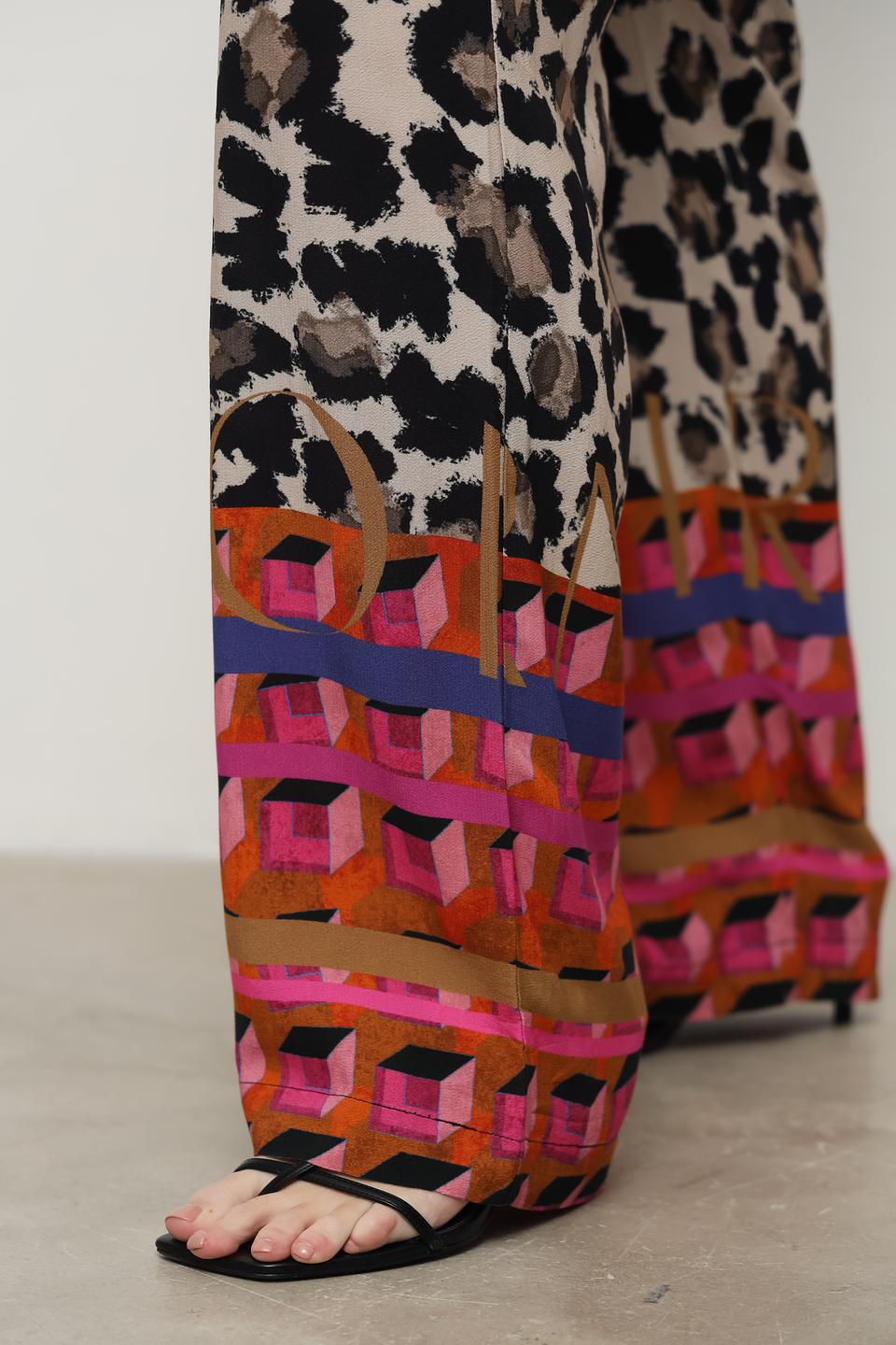 Брюки Catnoir с леопардовым принтом