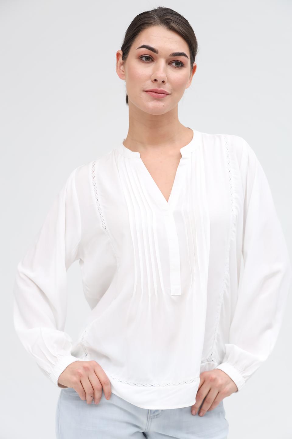 Блуза Broadway женская белая с вышивкой