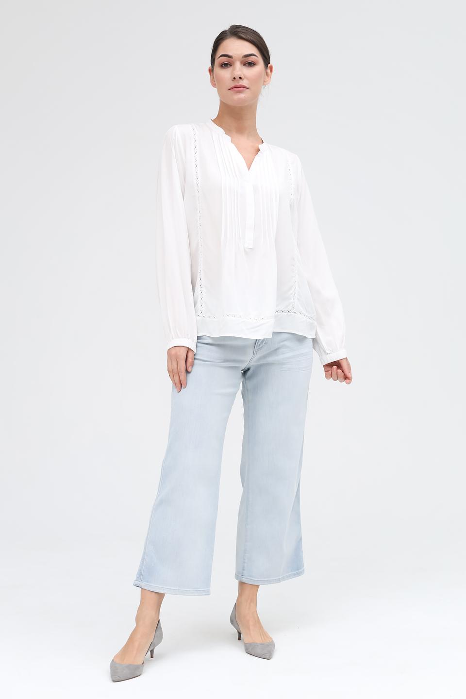 Блуза Broadway женская белая с вышивкой