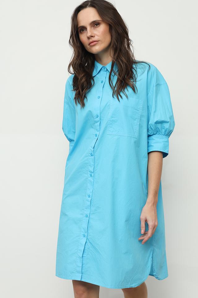 Платье рубашка Broadway бирюзовое
