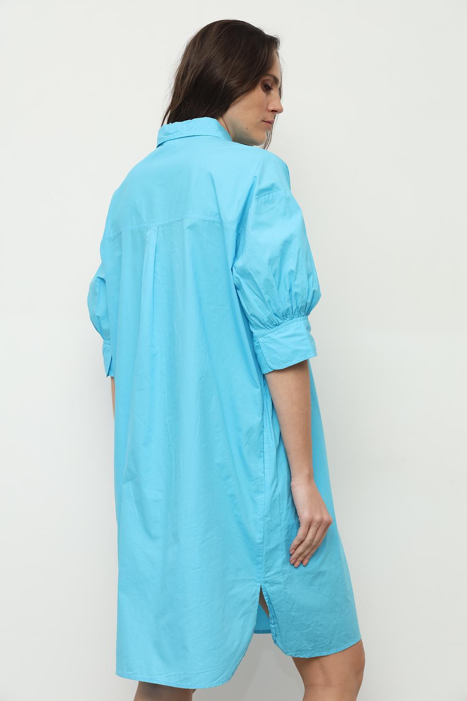 Платье рубашка Broadway бирюзовое