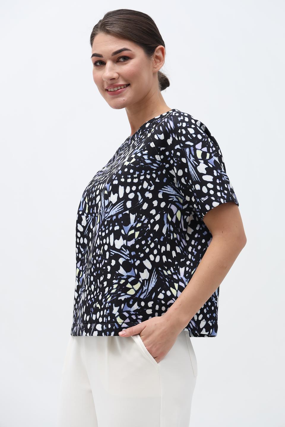 Пуловер Gerry Weber с принтом чёрный