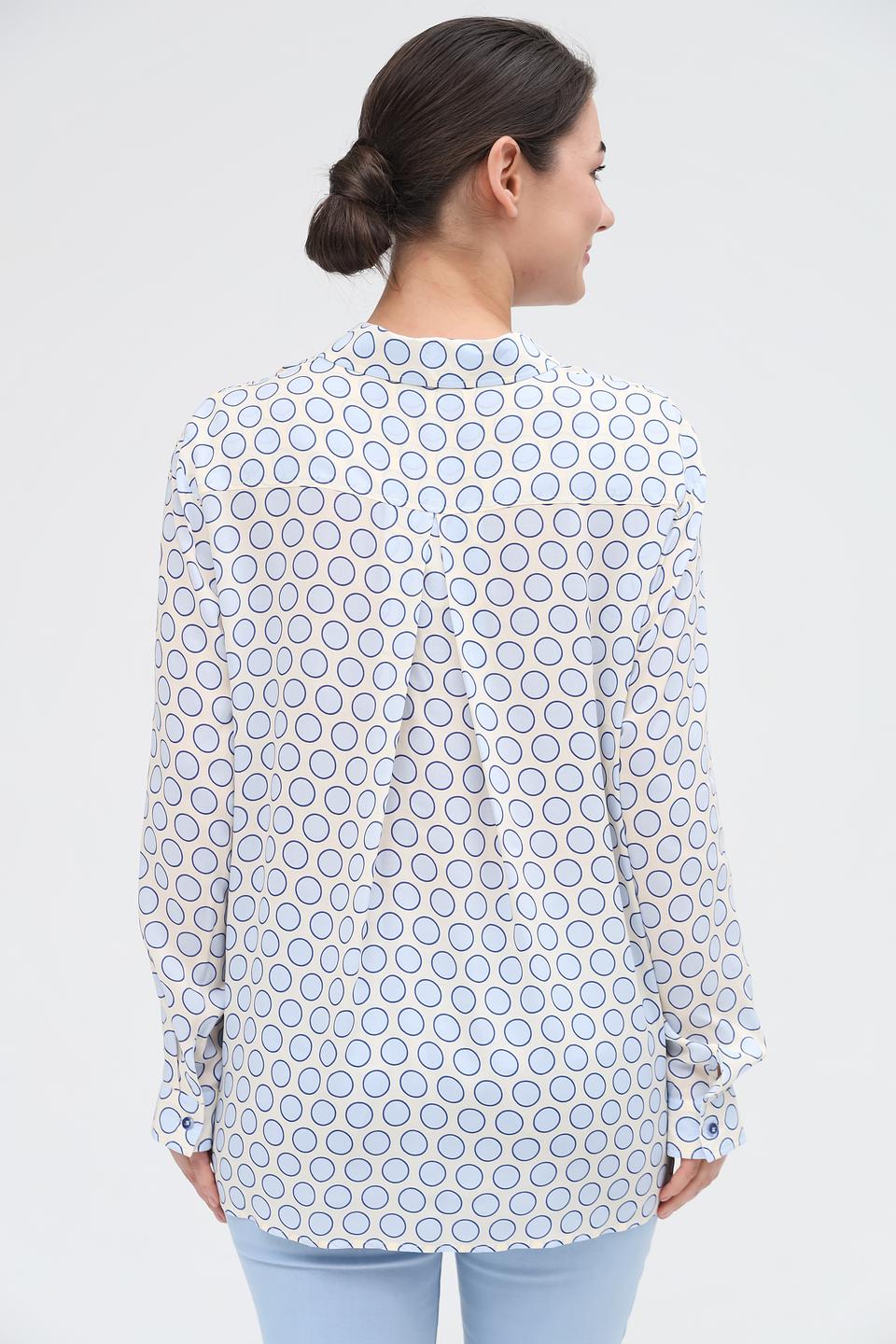 Рубашка SE Stenau с кругами белый