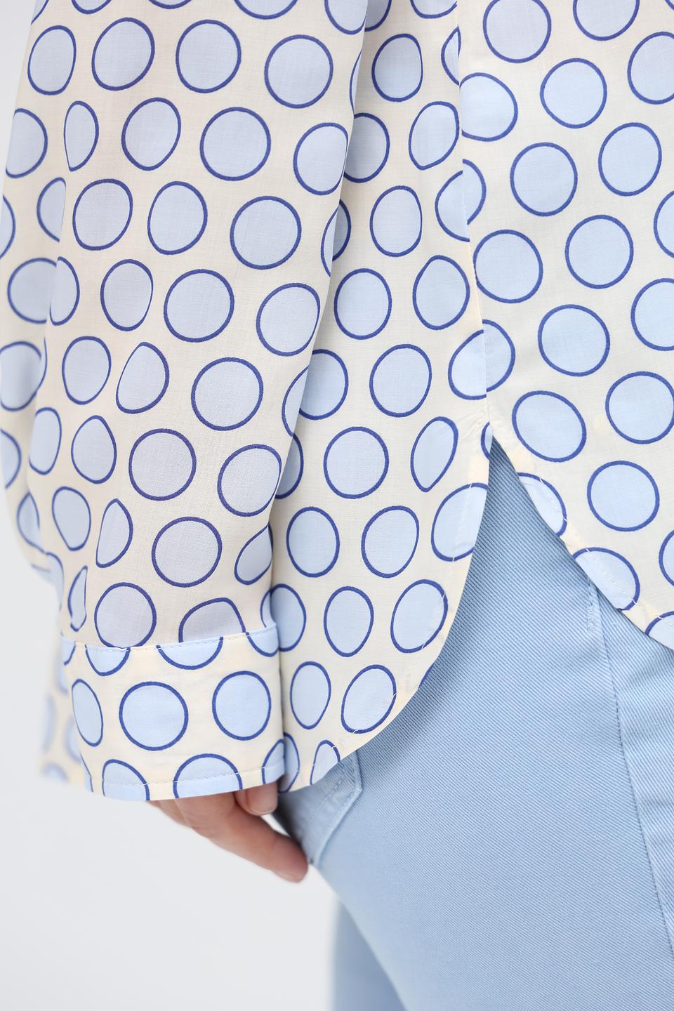 Рубашка SE Stenau с кругами белый