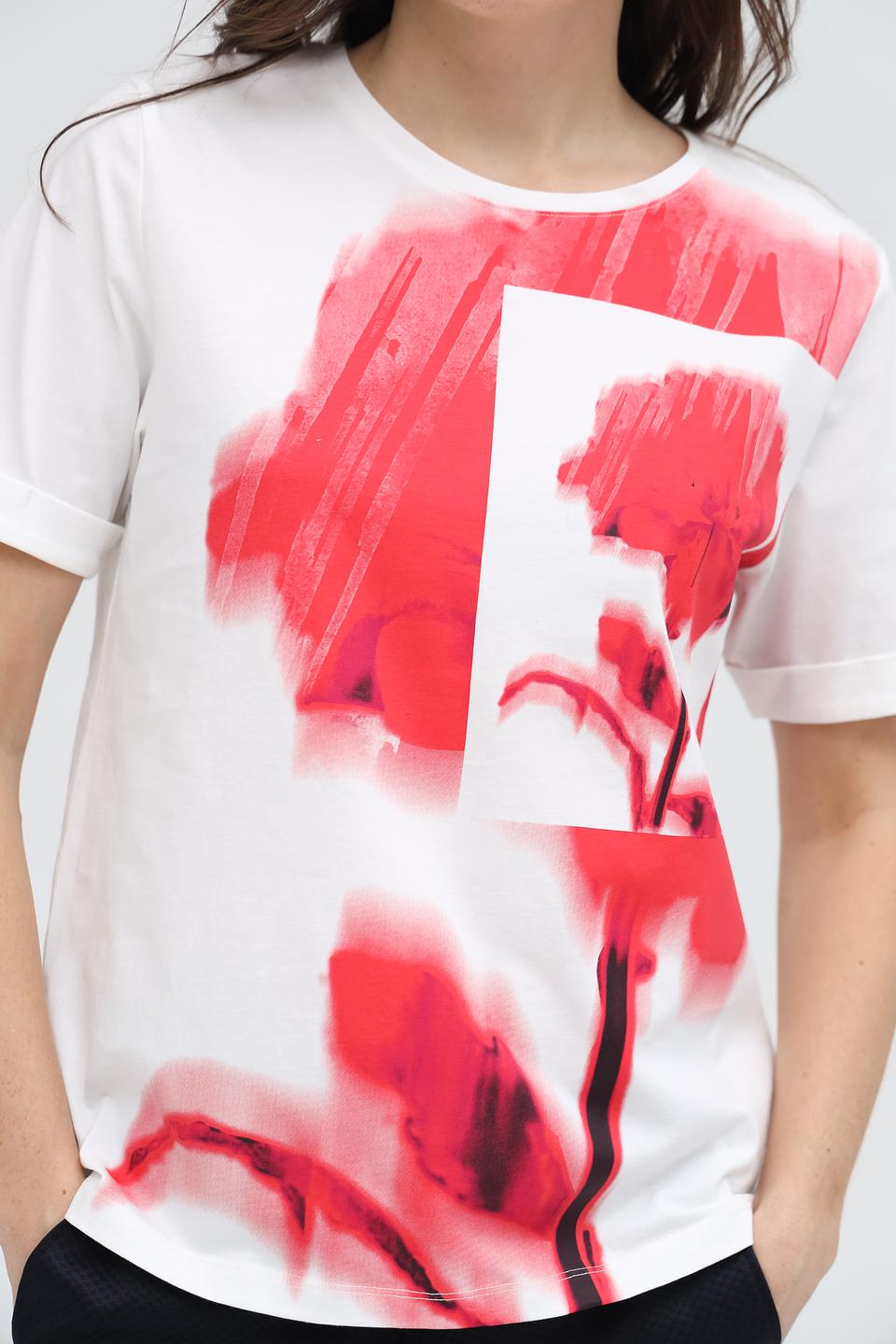 Футболка Taifun с цветочным принтом