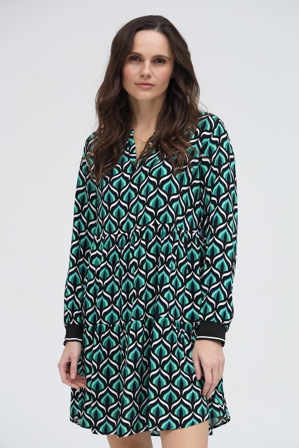 Платье Via Appia с геометрическим принтом