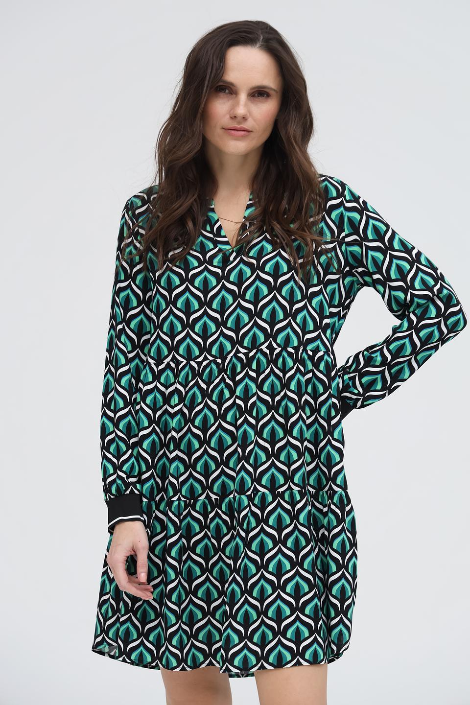 Платье Via Appia с геометрическим принтом