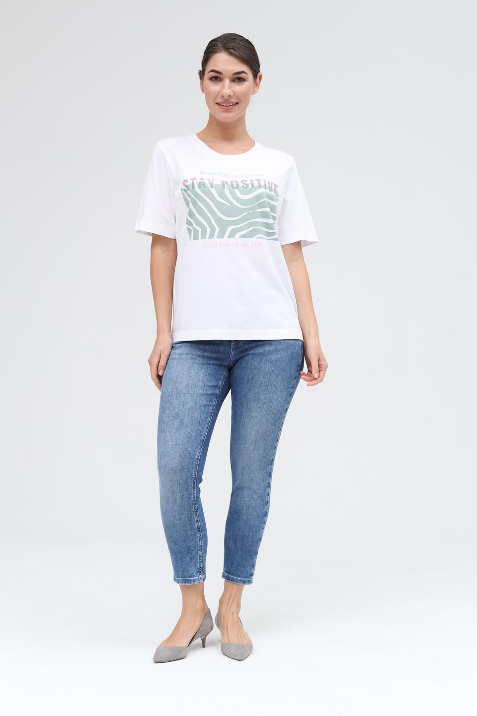 Футболка Marc Aurel с принтом белый