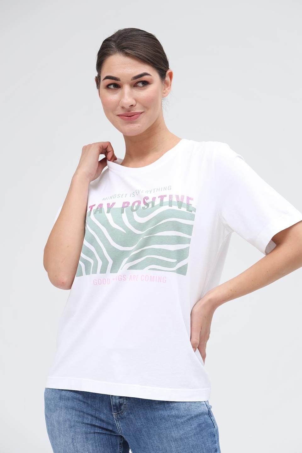 Футболка Marc Aurel с принтом белый