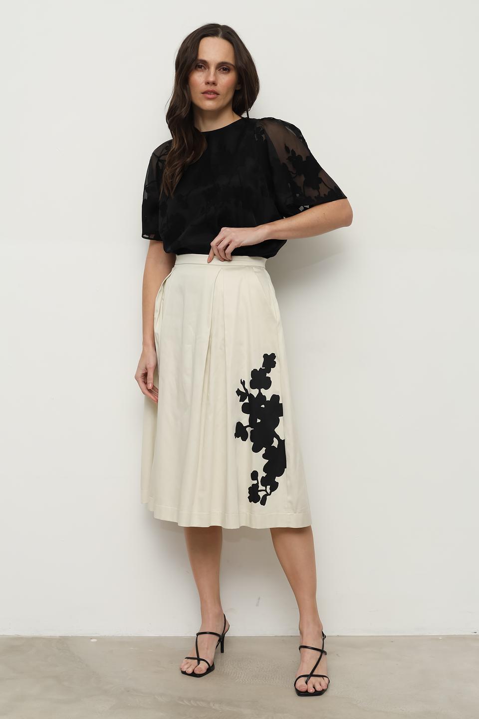 Юбка Taifun с цветочным принтом