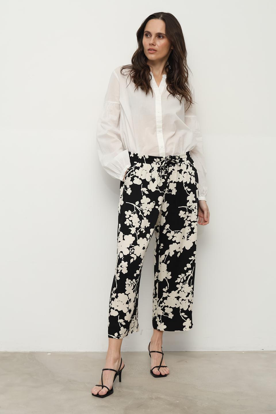 Брюки Taifun с цветочным принтом