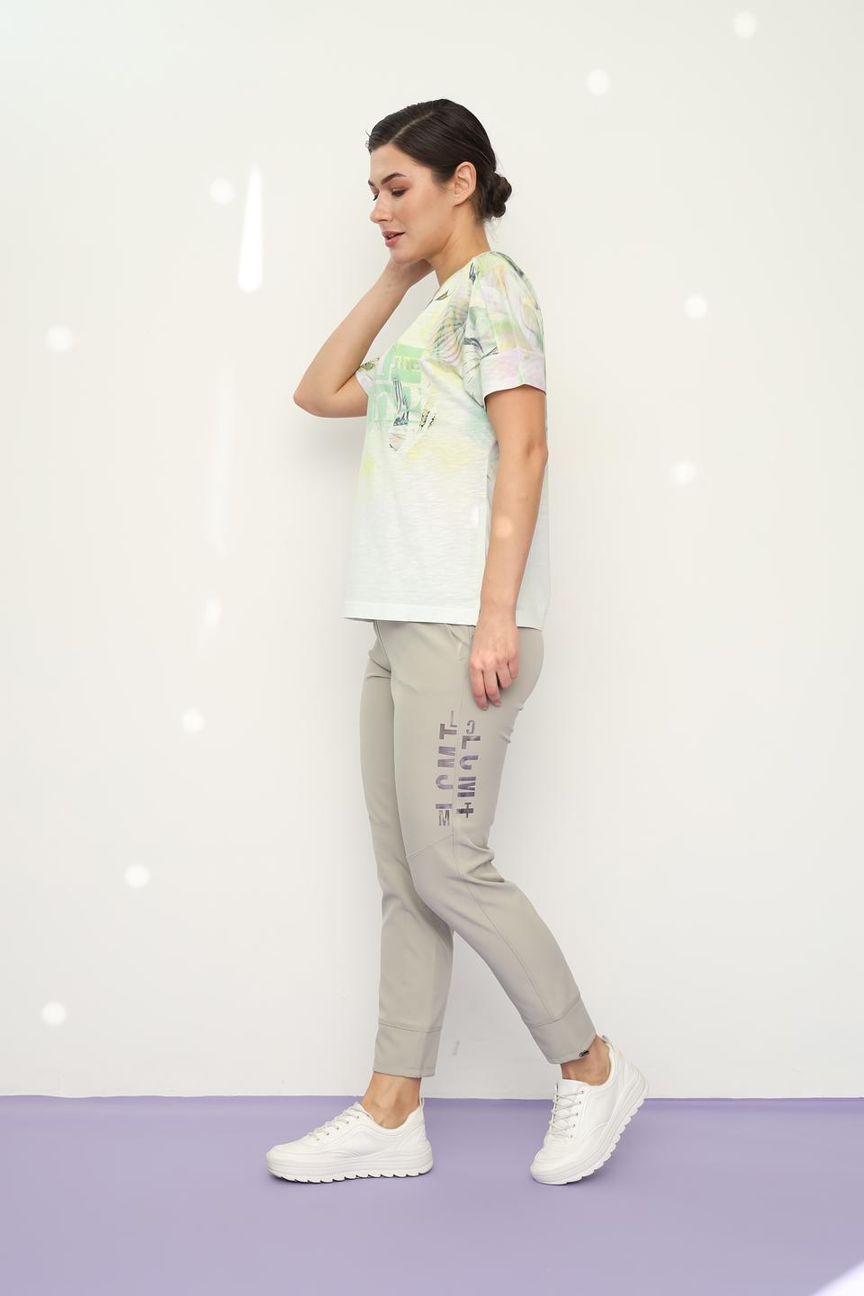 Брюки Lecomte серые приталенные