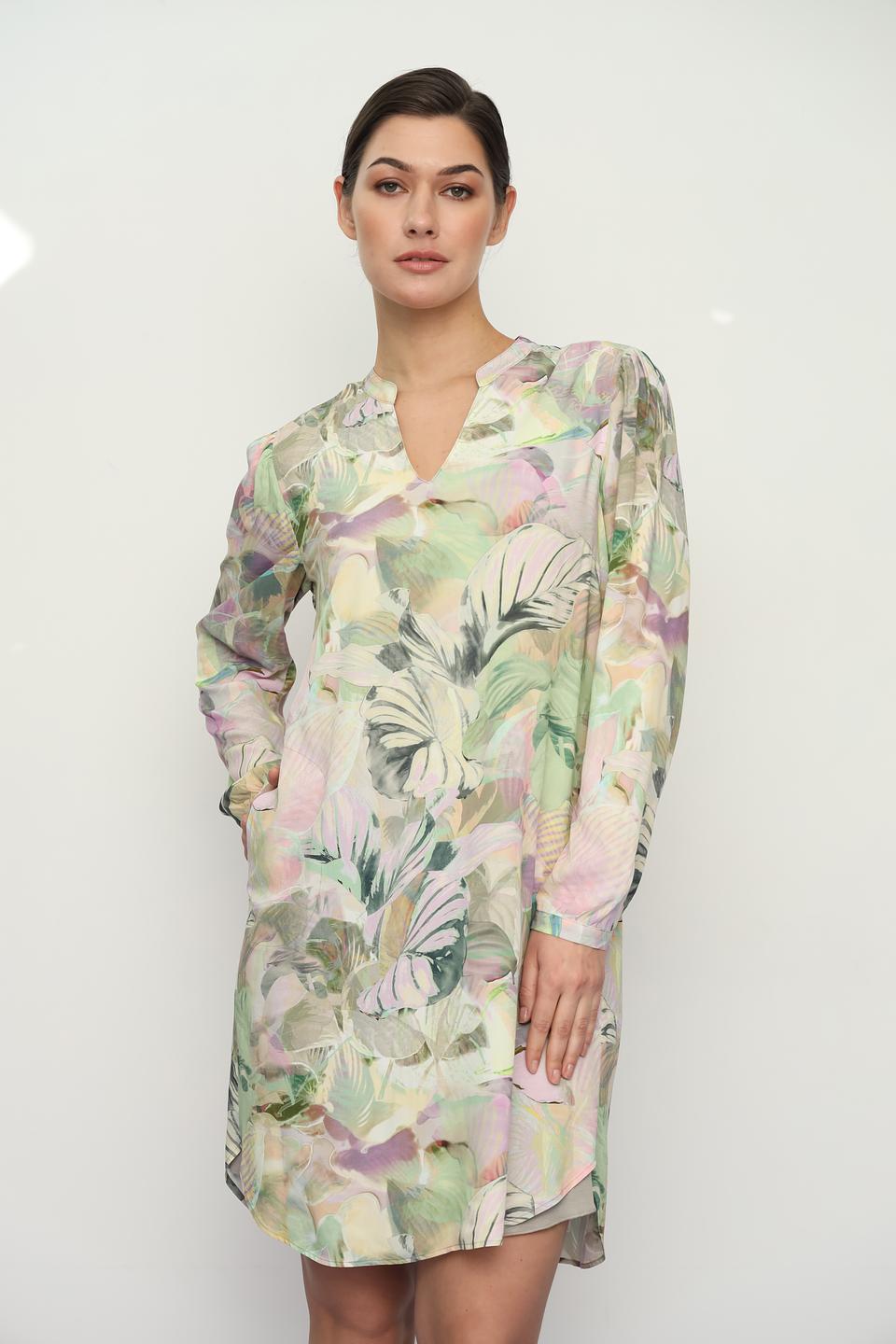 Платье Lecomte с цветочным принтом