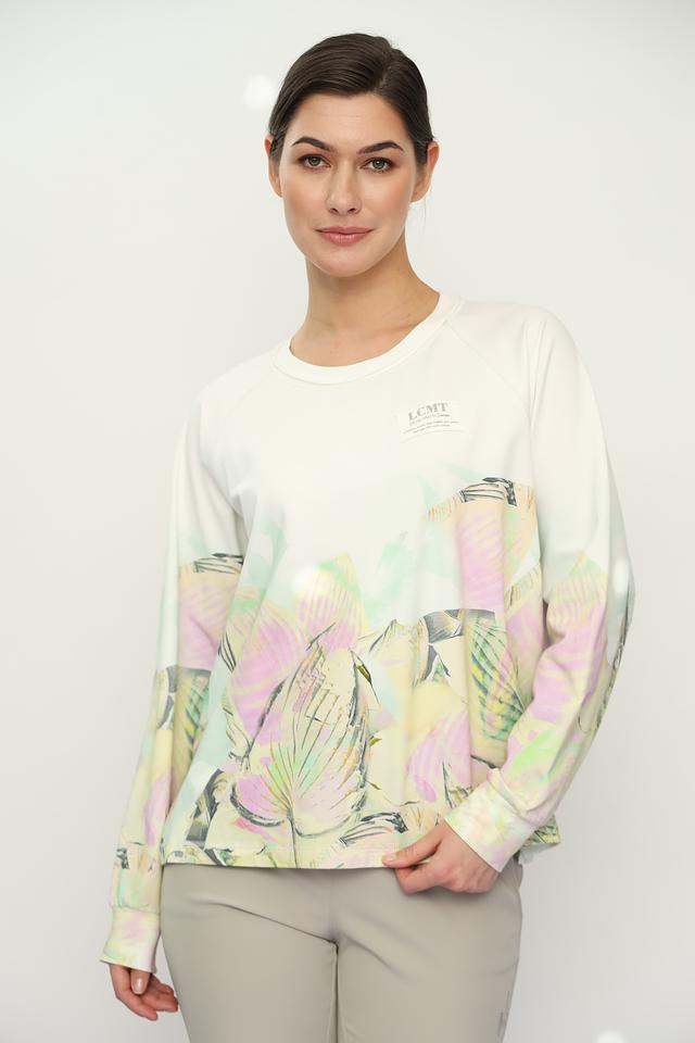 Пуловер Lecomte с тропическим принтом