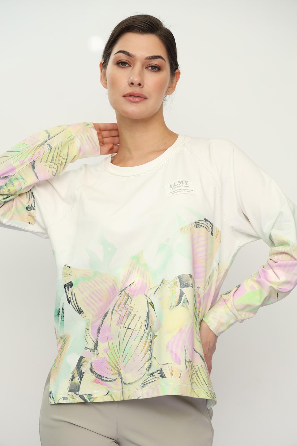 Пуловер Lecomte с тропическим принтом