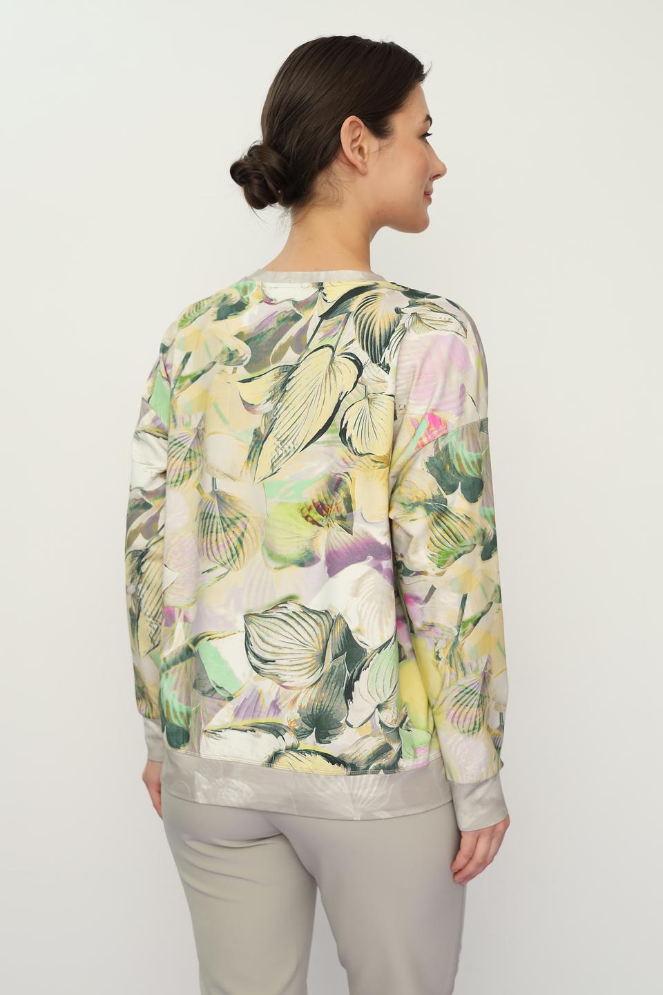 Пуловер Lecomte с цветочным принтом