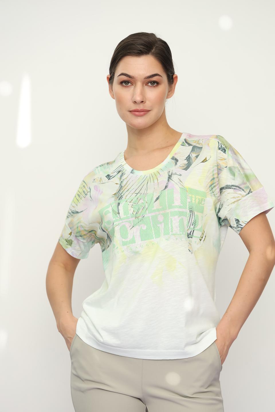 Футболка Lecomte с принтом