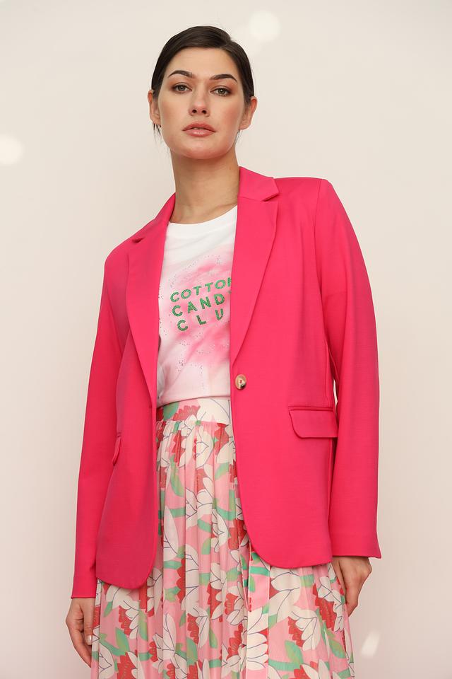 Жакет Oui малиновый приталенный