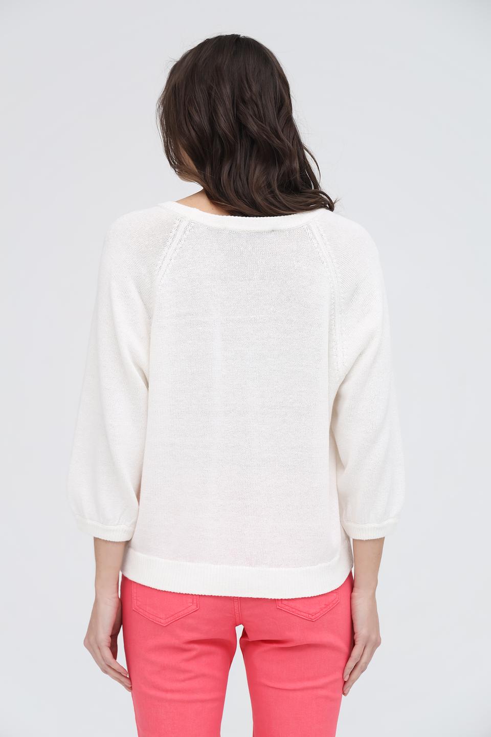 Пуловер Oui с принтом Malibu