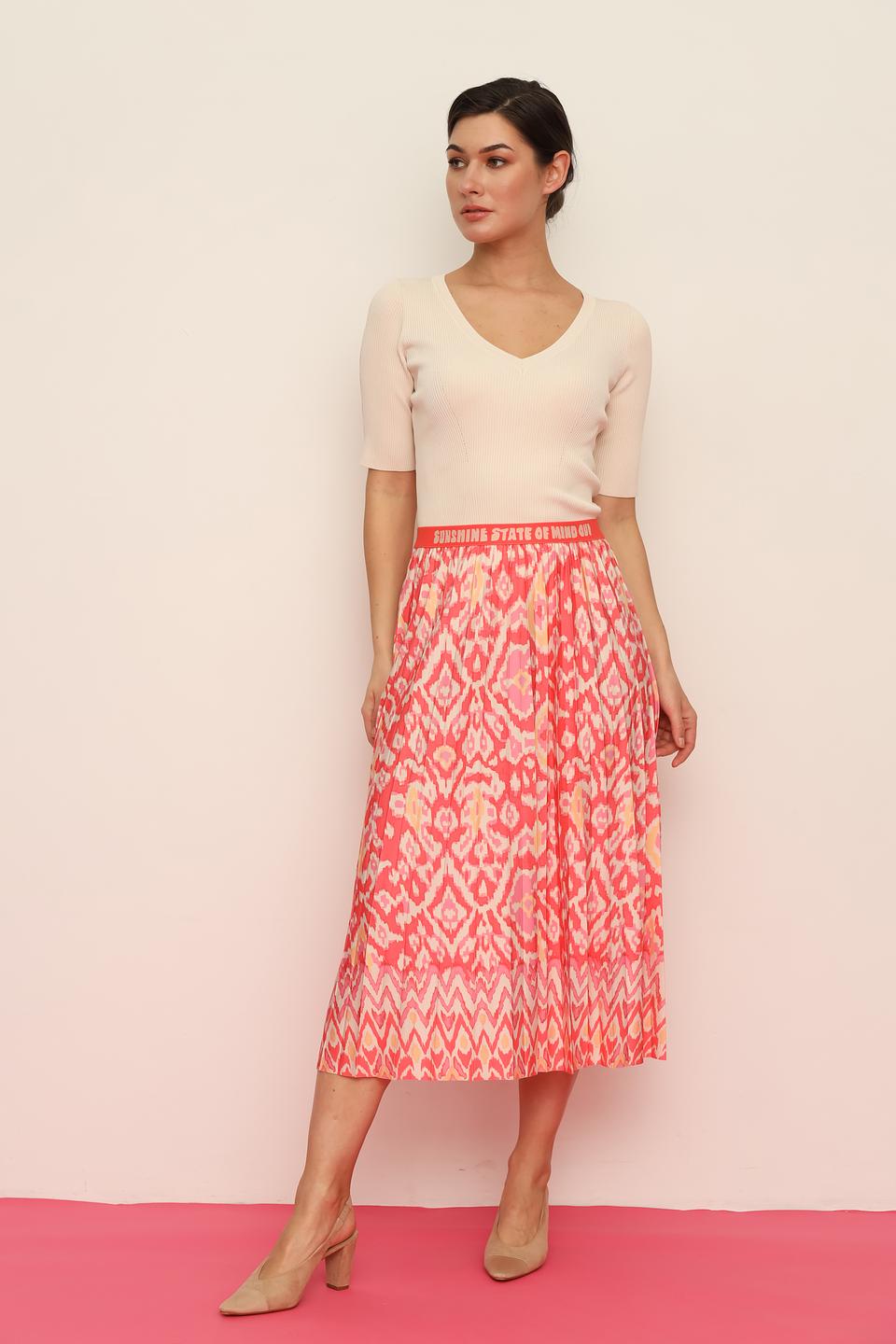 Юбка Oui плиссированная с узором