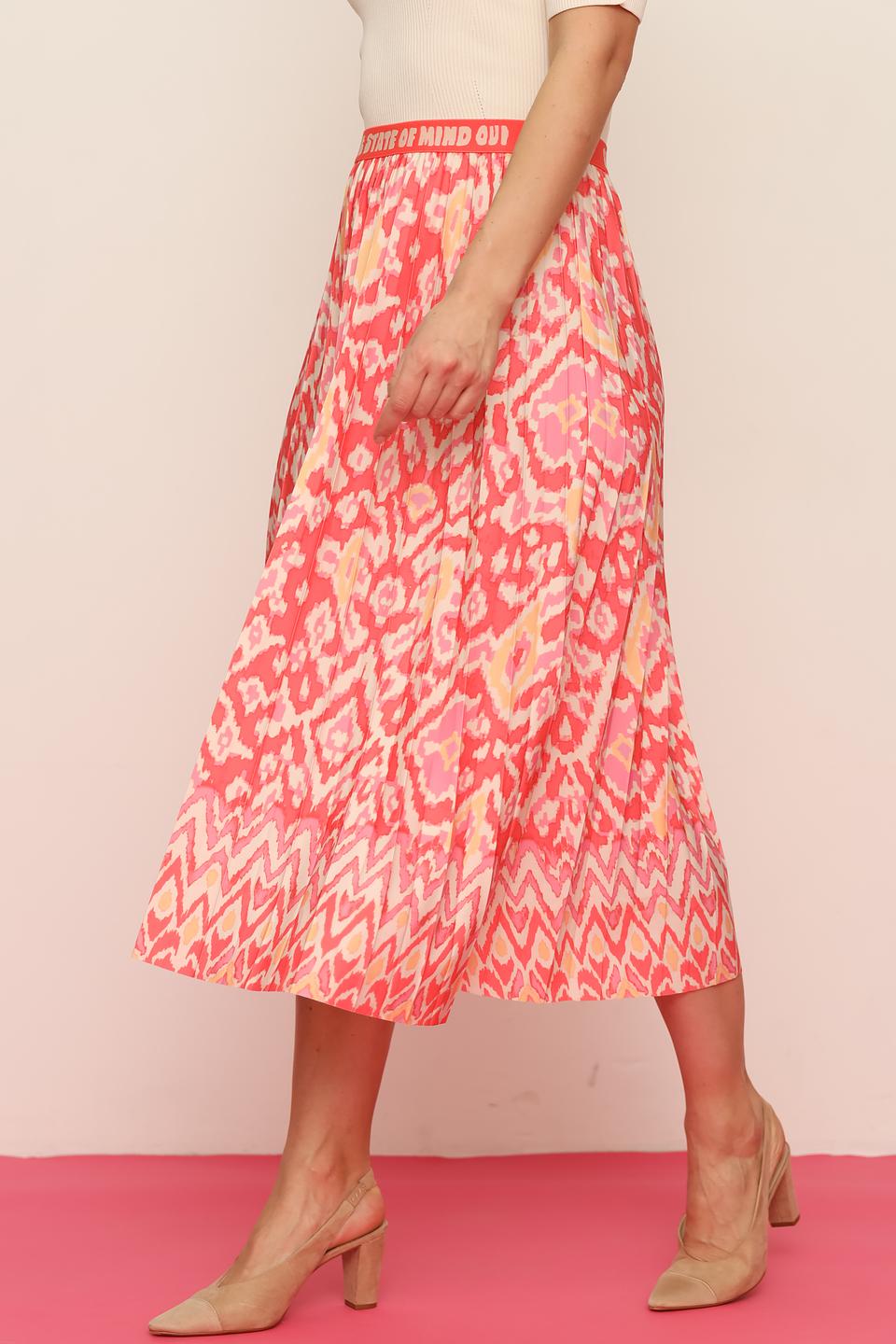 Юбка Oui плиссированная с узором