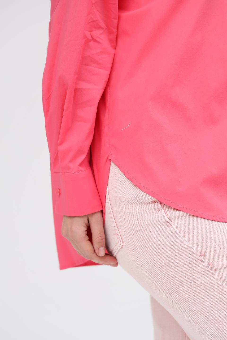 Рубашка Oui длинный рукав фуксия