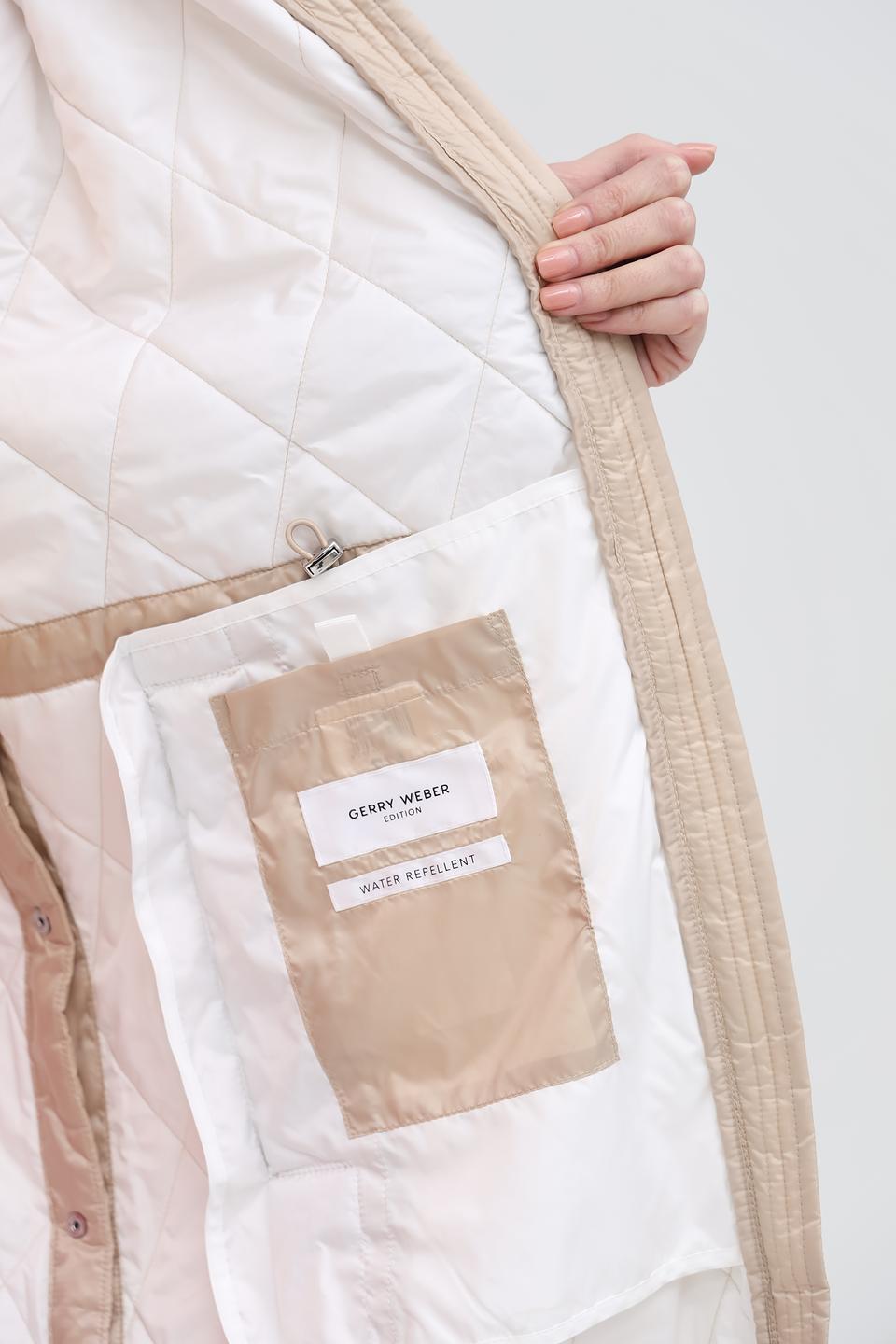 Пальто Gerry Weber стеганое бежевое