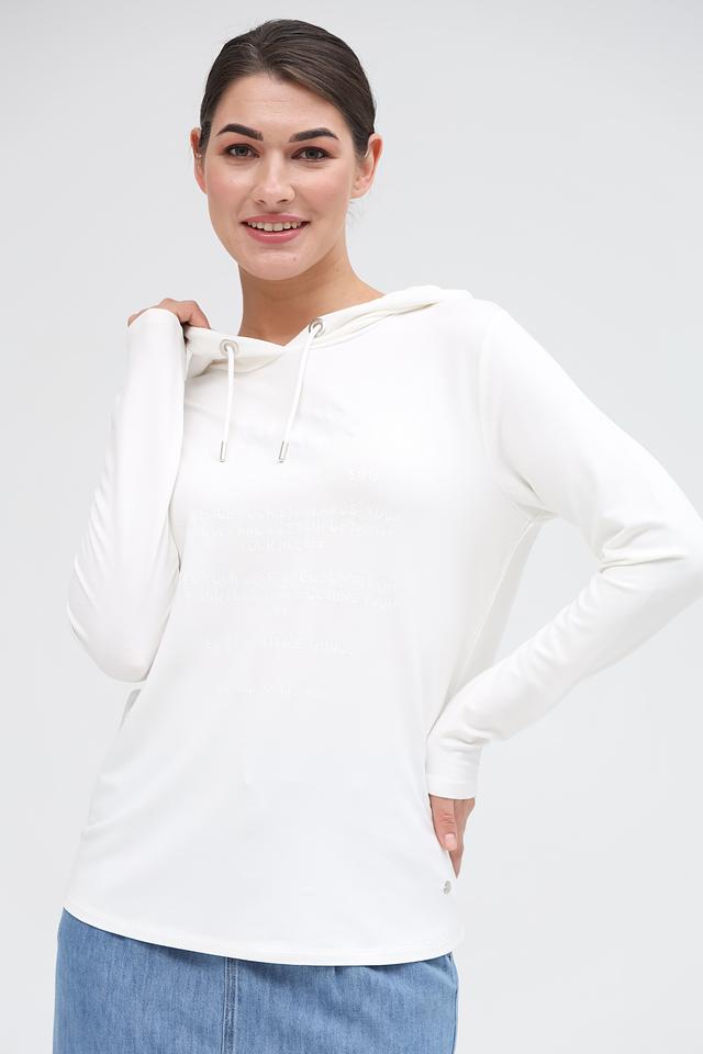 Толстовка Monari с капюшоном белая