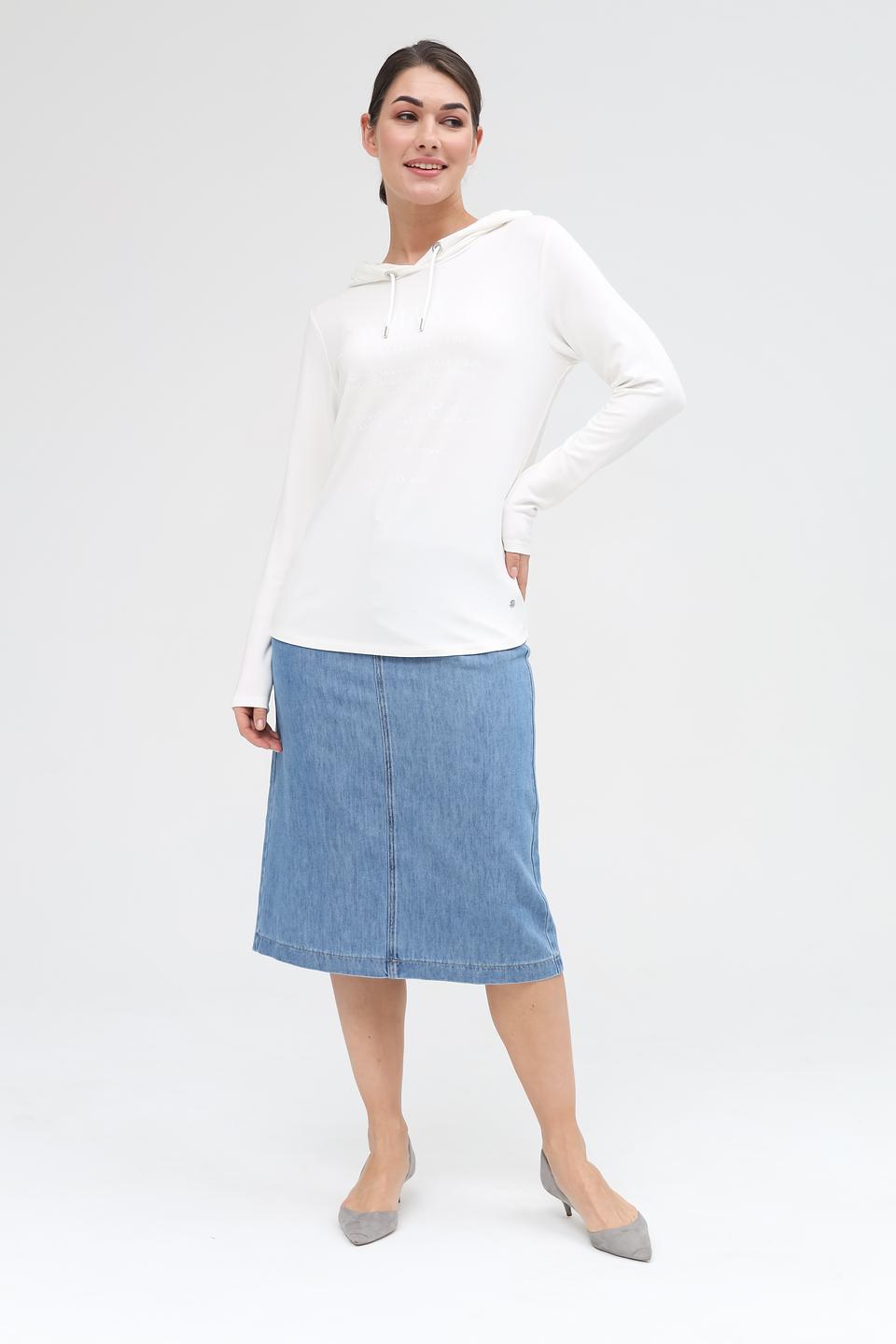 Толстовка Monari с капюшоном белая