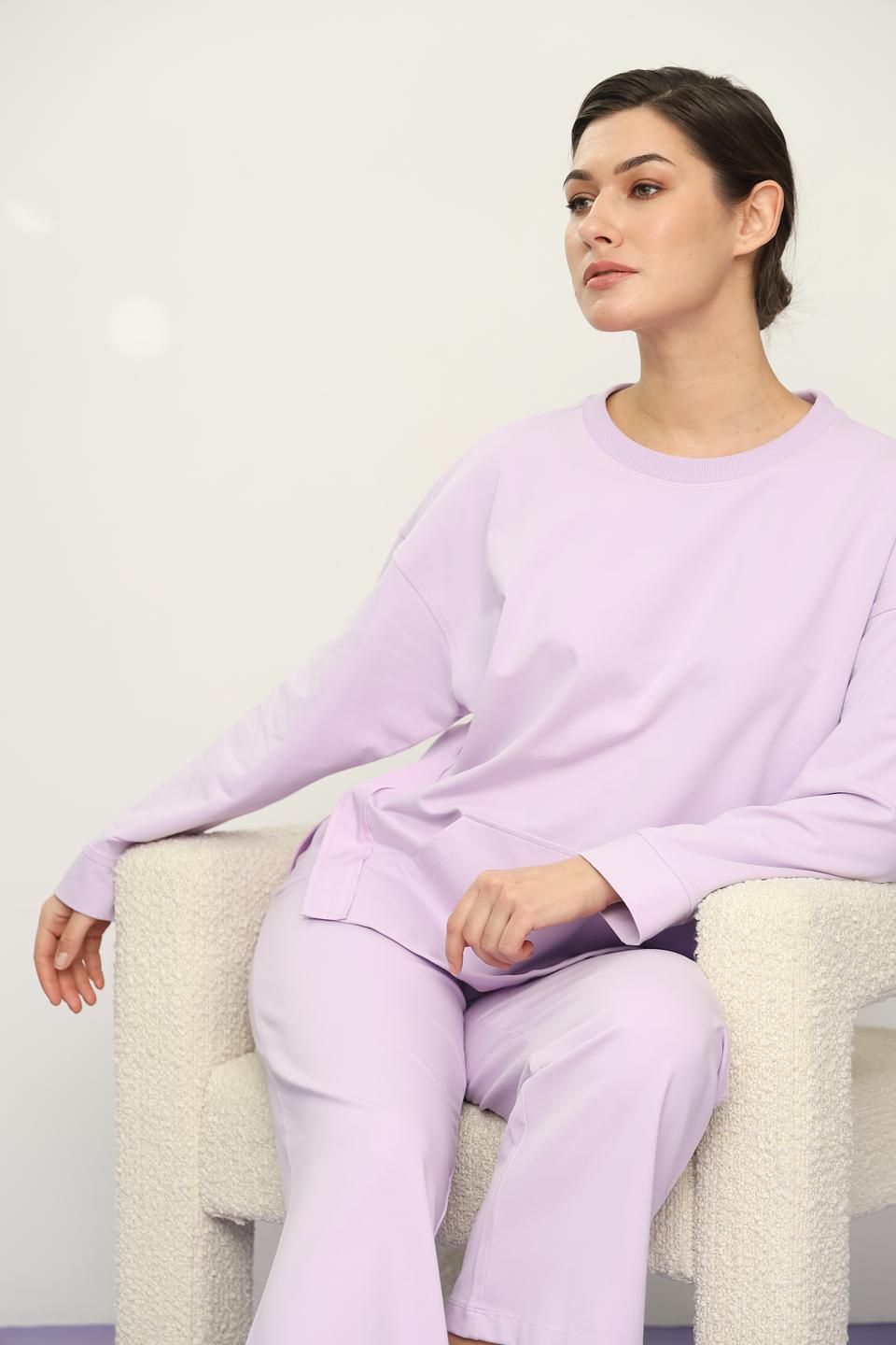 Пуловер Lecomte лавандовый