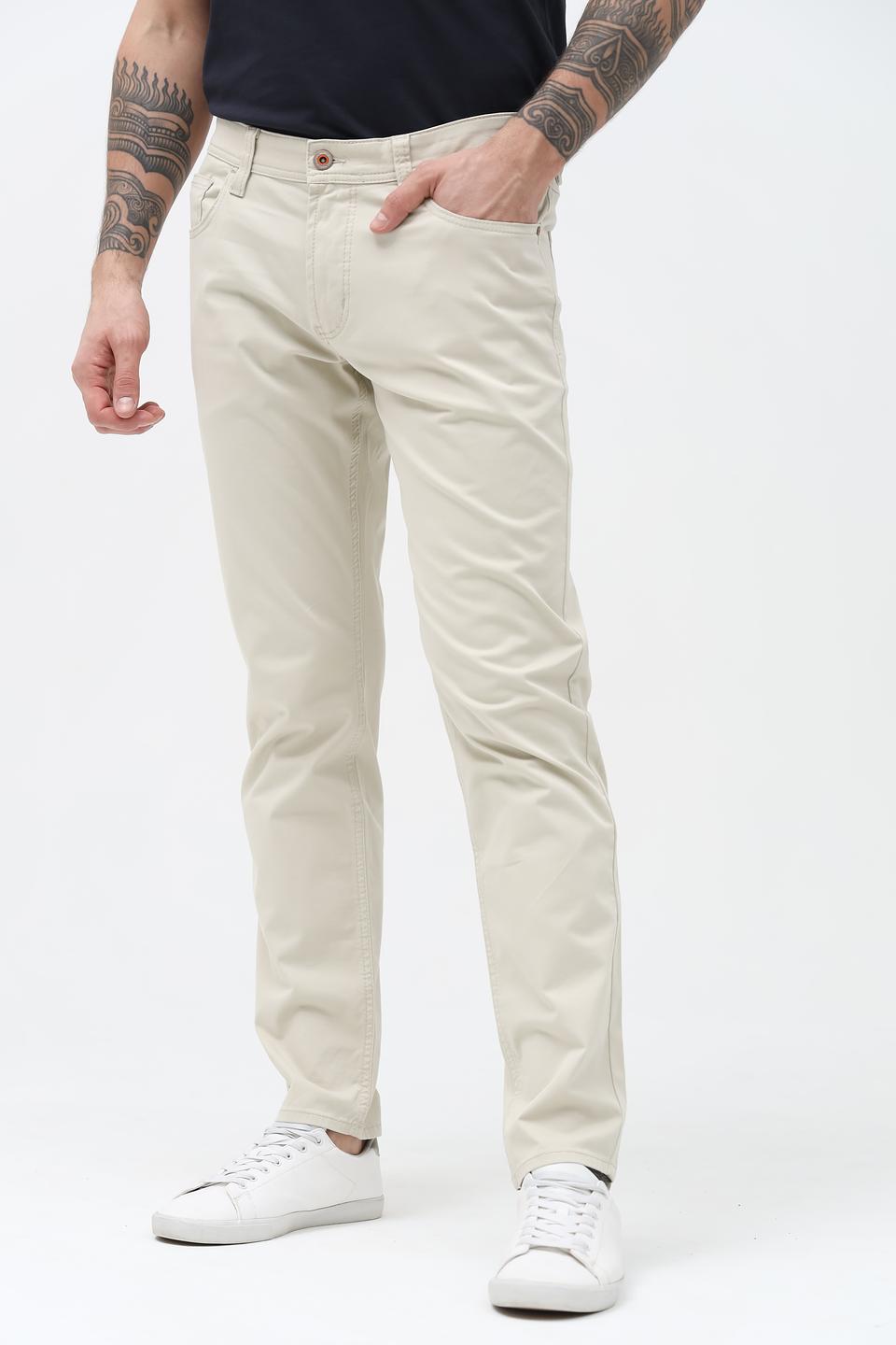 Брюки Hattric Slim Fit бежевые