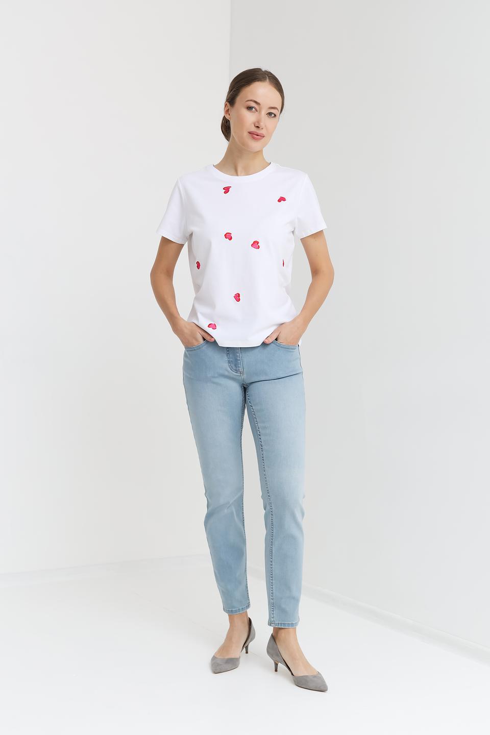 Джинсы Pezzo голубые зауженные