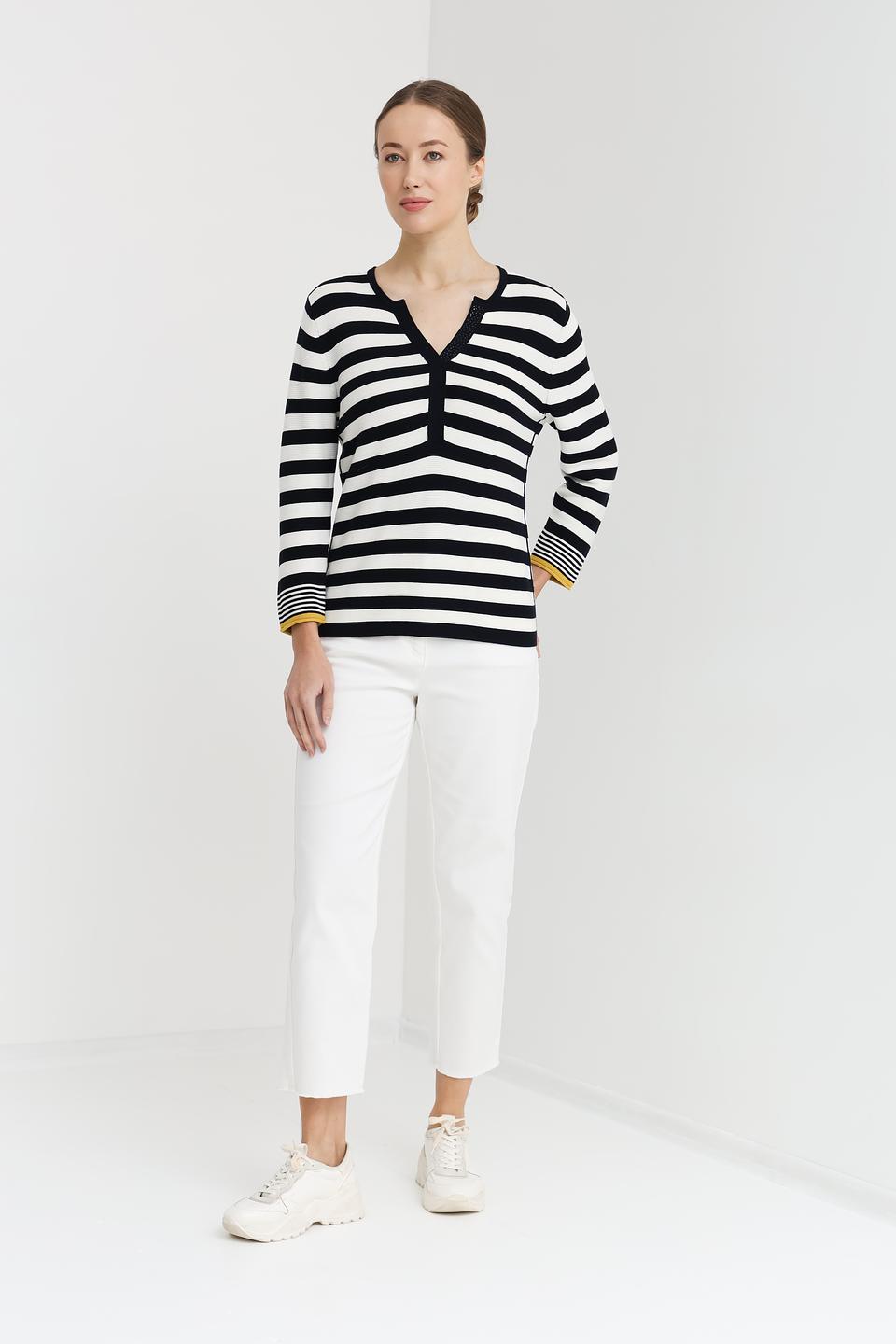 Пуловер Pezzo в полоску