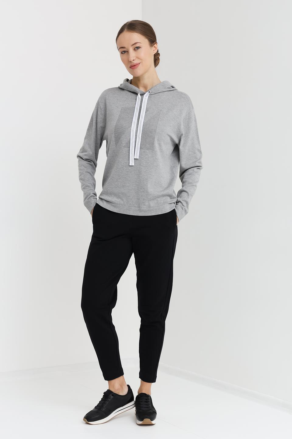 Толстовка Pezzo серая с капюшоном