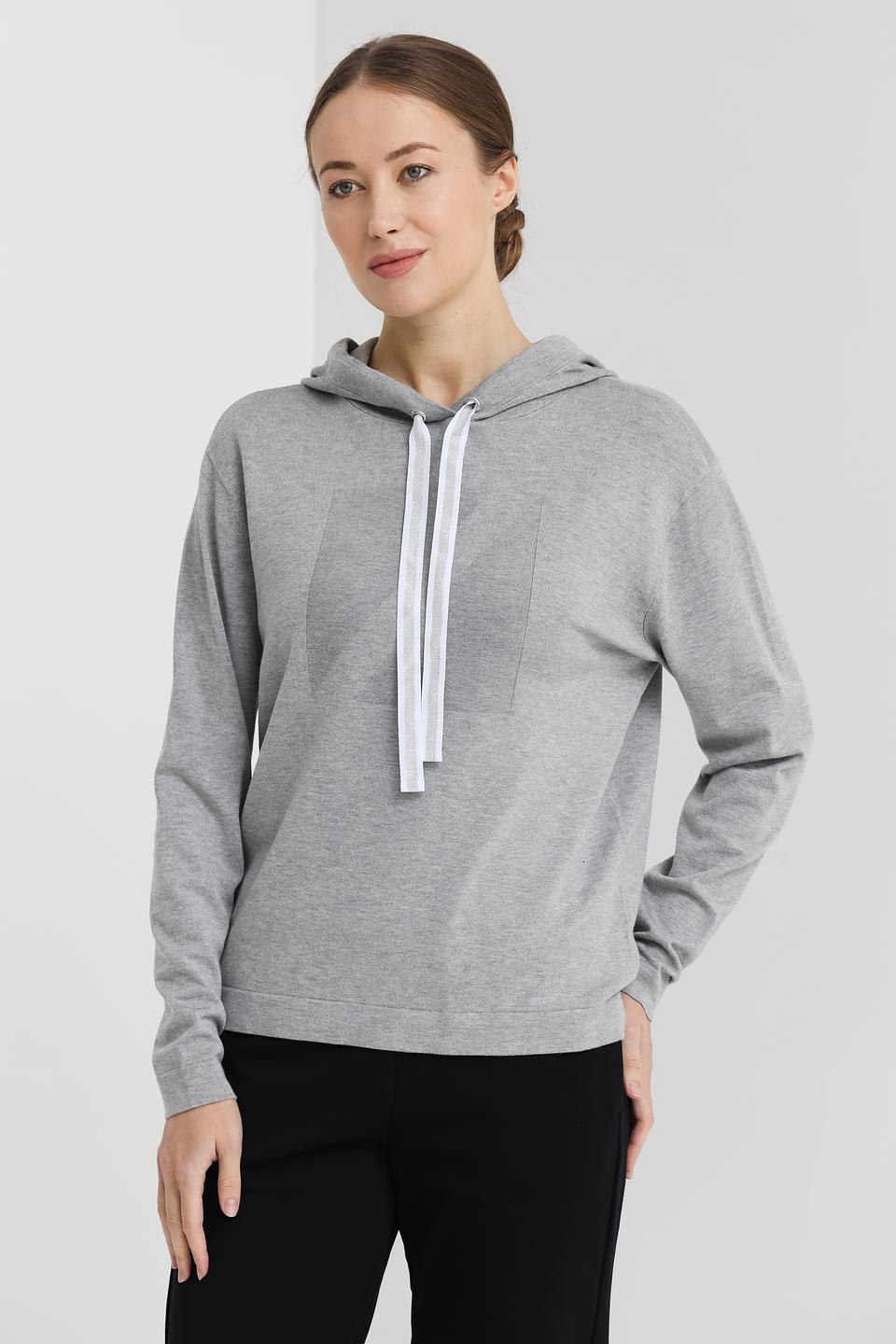 Толстовка Pezzo серая с капюшоном