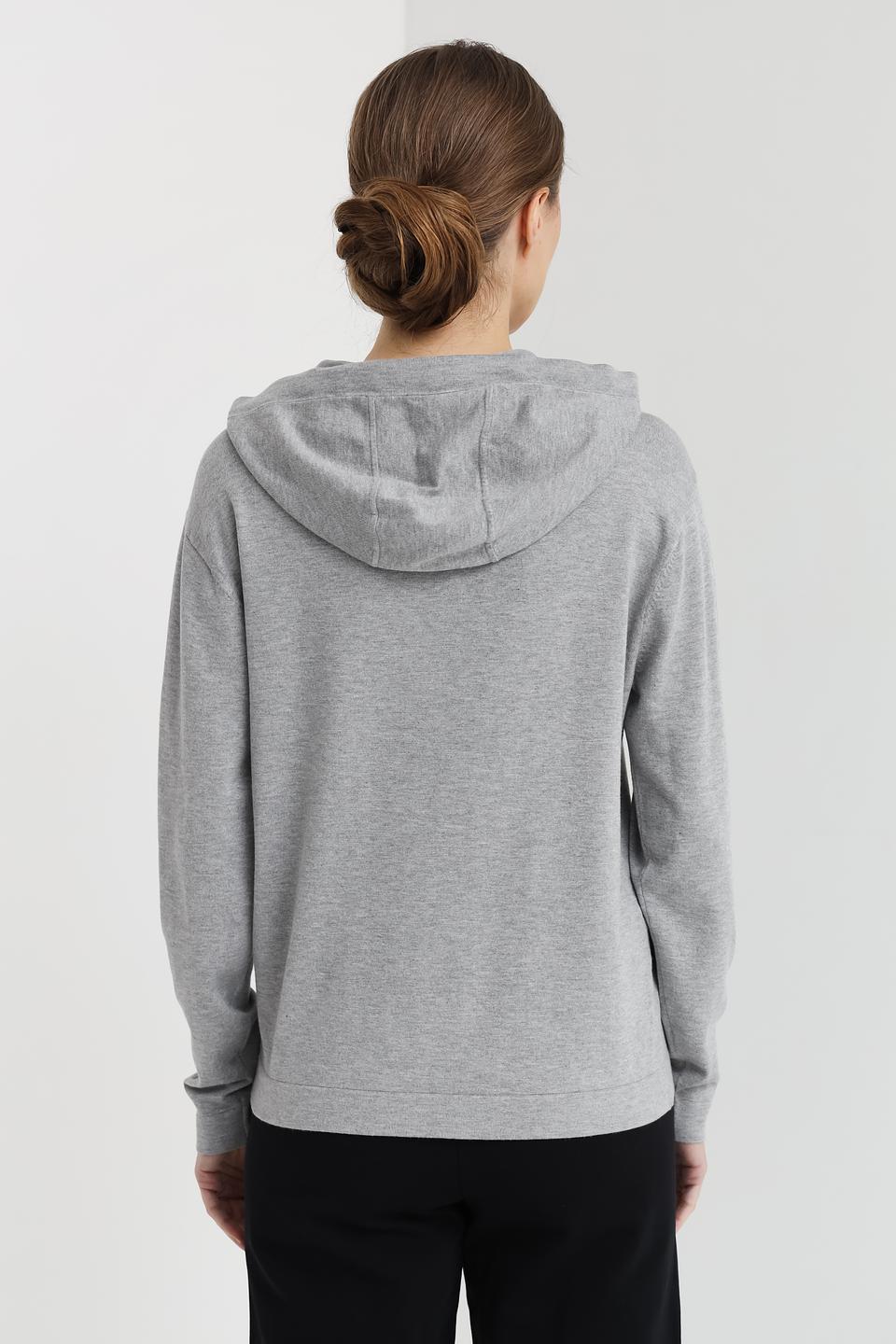 Толстовка Pezzo серая с капюшоном