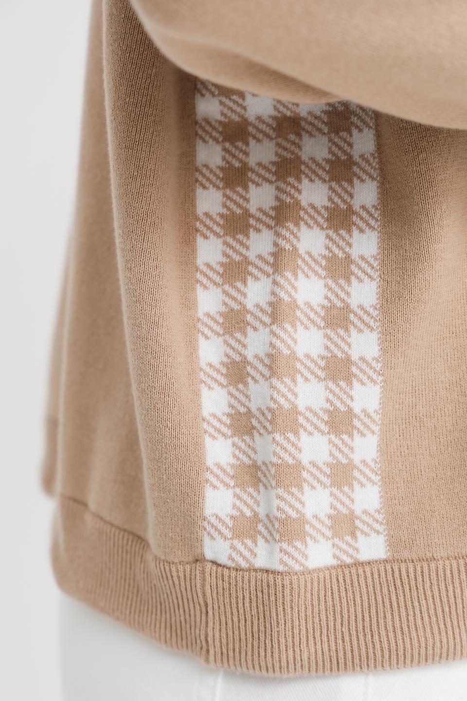 Толстовка Pezzo с карманом бежевая