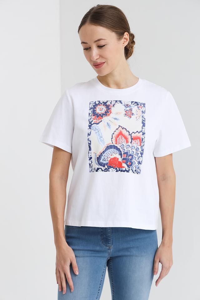 Футболка Pezzo с цветочным принтом