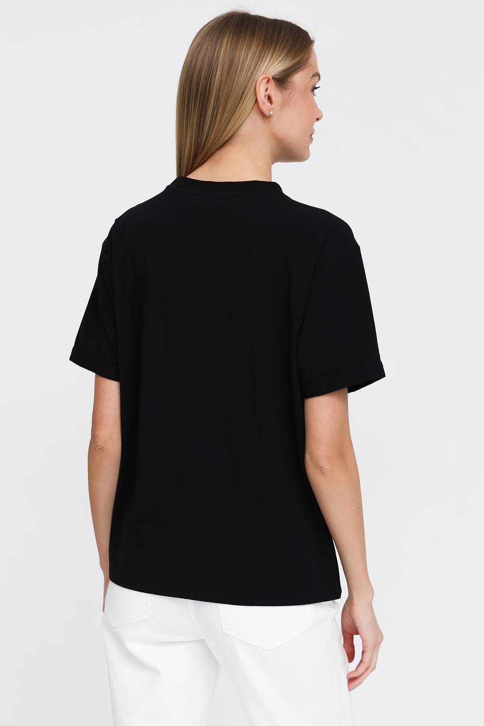 Футболка Pezzo с принтом чёрная