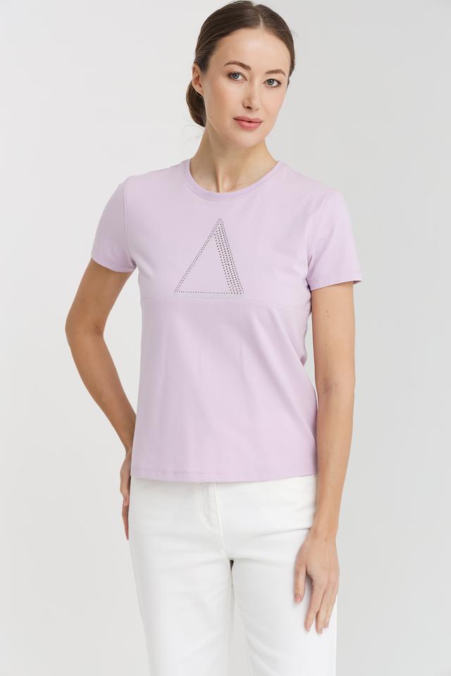 Футболка Pezzo с треугольником лавандовая