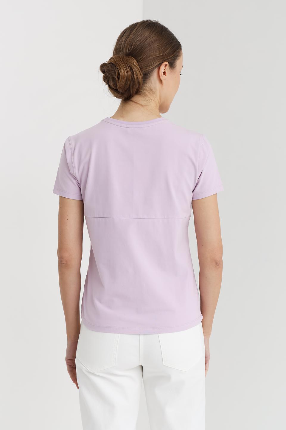 Футболка Pezzo с треугольником лавандовая
