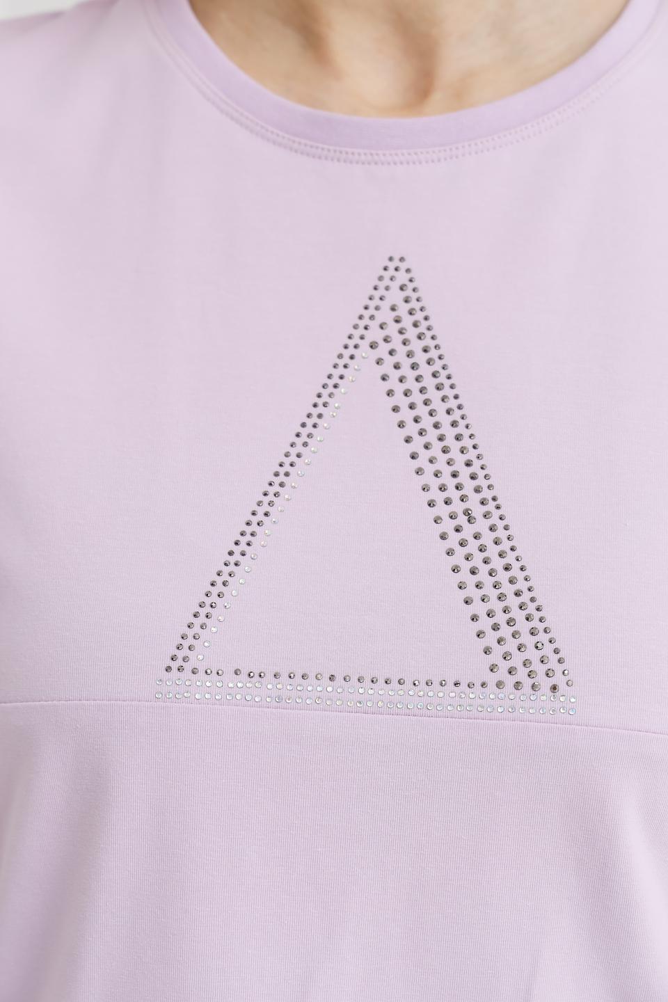 Футболка Pezzo с треугольником лавандовая