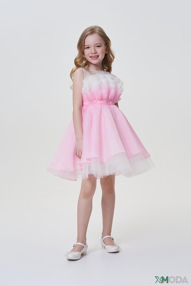 Платье Choupette розовое с фатином