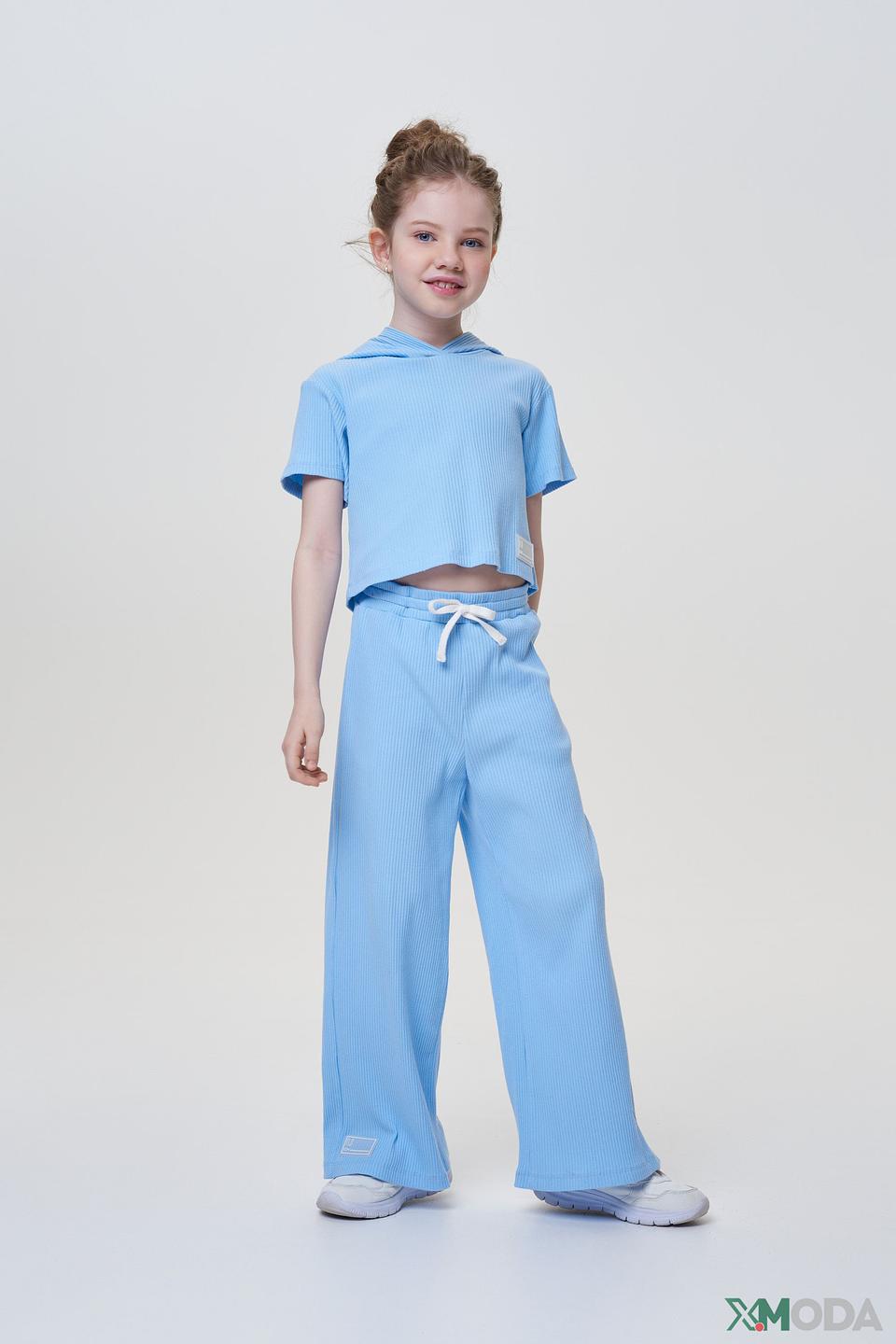 Блуза Choupette голубая с капюшоном