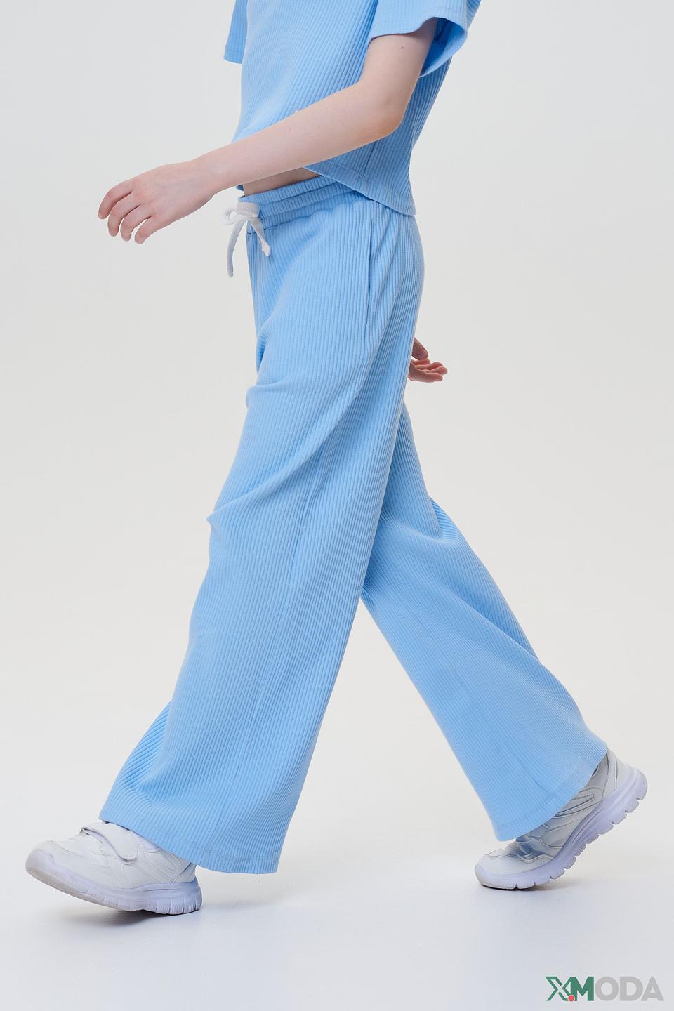 Брюки Choupette голубые в рубчик