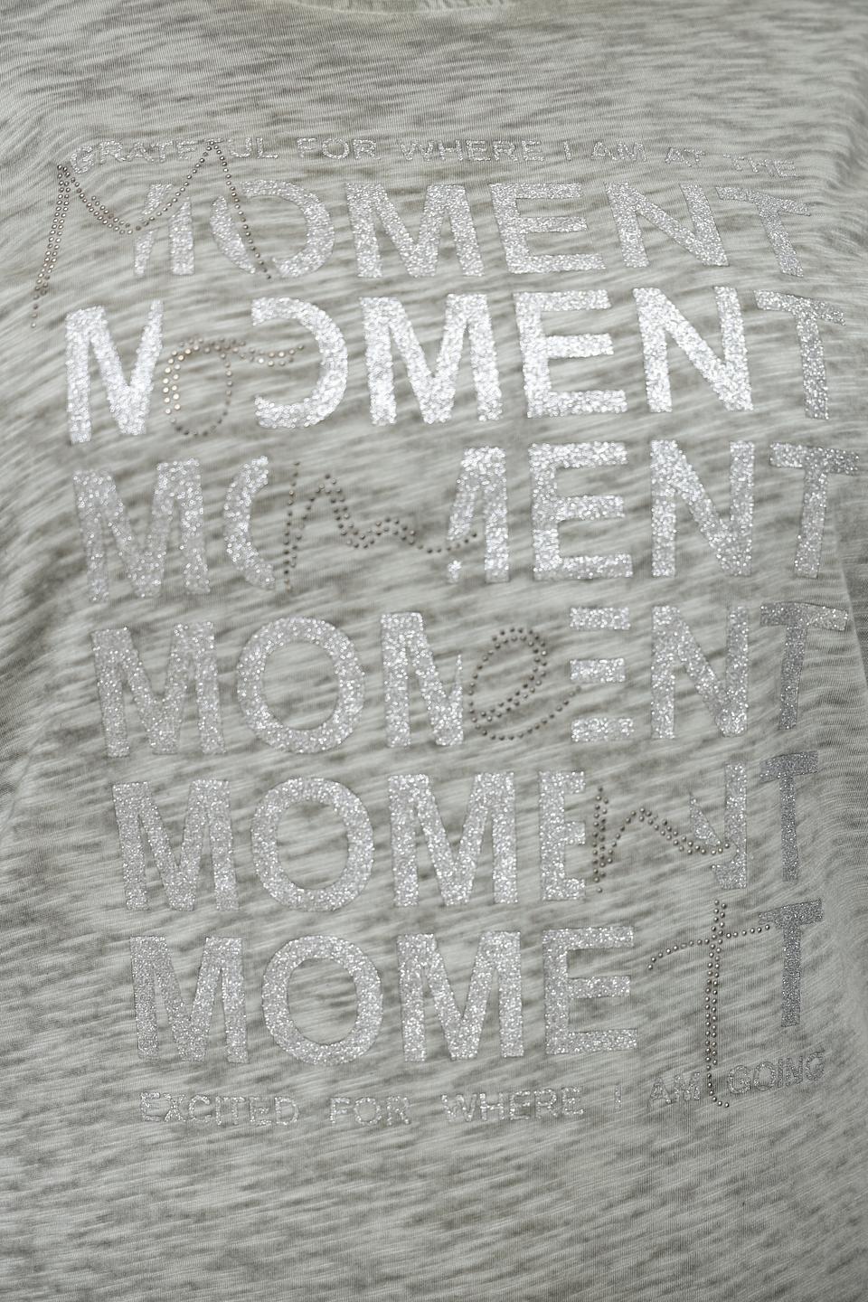 Футболка Via Appia с принтом хаки