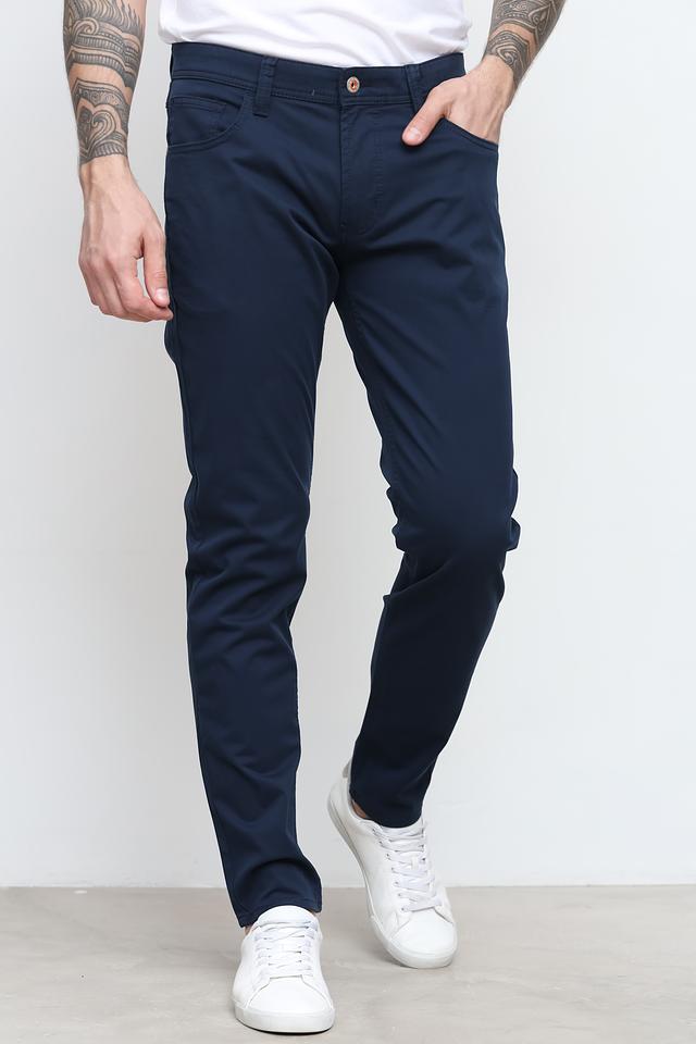 Брюки Hattric slim fit синие